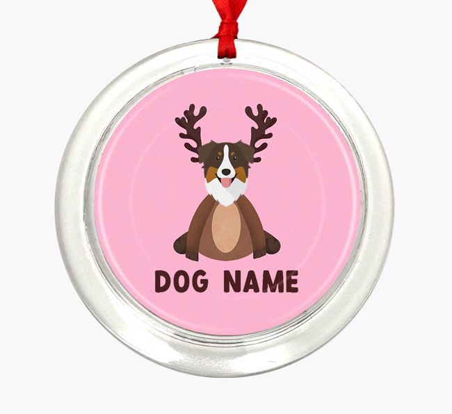 Reindog: Personalized {breedFullName} Christmas Decoration